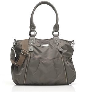 StorkSak Olivia Grey Diaper Bag
